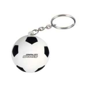 Soccer Ball Shape Stress Keychain