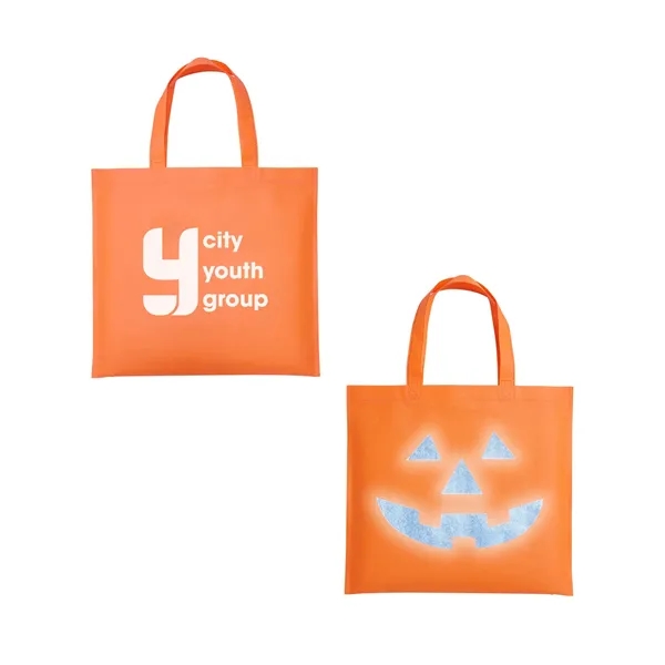 Halloween Pumpkin Reflective Tote Bag