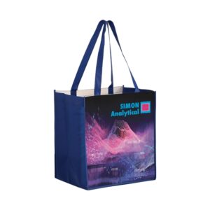 OPP Laminated Non-Woven Grocery Tote Bags - Dye Sublimation