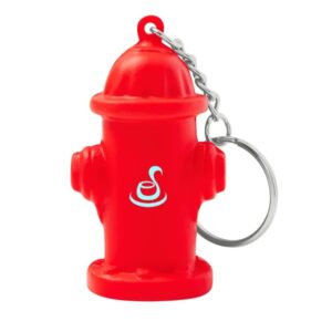 Fire Hydrant Shape Stress Ball Keychain