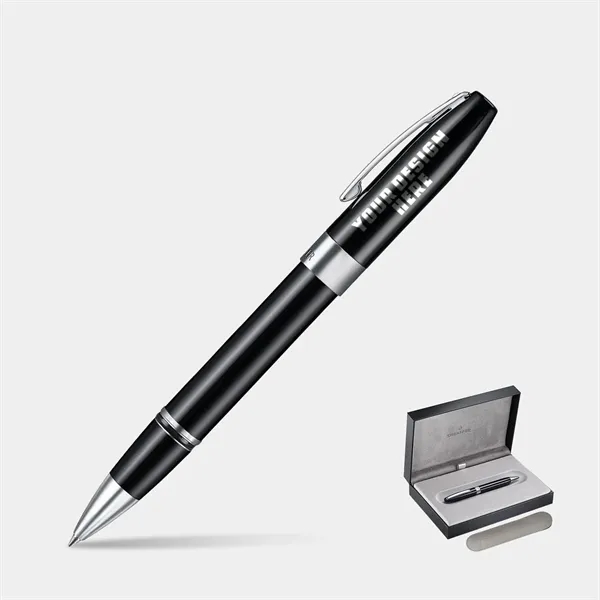 SHEAFFER® Legacy Glossy Black Chrome-Plated Rollerball Pen