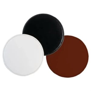 Faux Leather Coaster Round