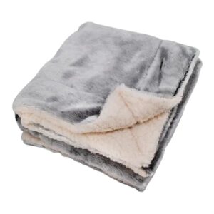 Faux Fur 50" x 60" Sherpa Blanket