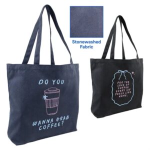 Stonewashed Open Tote