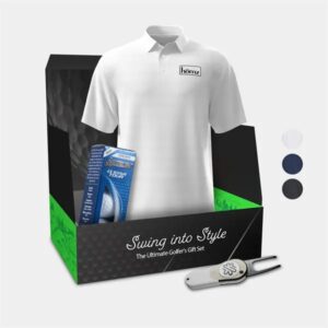 PGA TOUR® Polo, Srixon® Golf Balls andamp; Pitchfix® Divot Tool