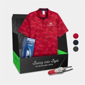 PUMA® Camo Polo, Srixon® Golf Balls andamp; Divot Tool Gift Set