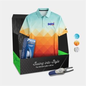 YATTA® Abstract Polo,Srixon® Golf Ball andamp; Divot Tool Gift Set