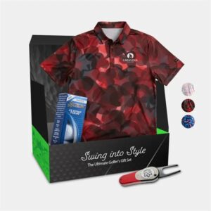 YATTA® Freedom Polo, Srixon® Golf Ball andamp; Divot Tool Gift Set