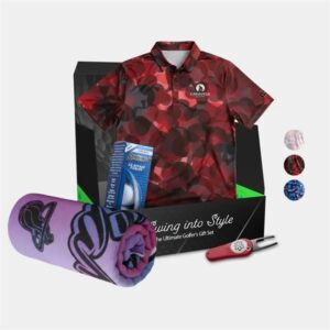 YATTA® Polo, Towel, Srixon® Golf Ball andamp; Divot Tool Gift Set