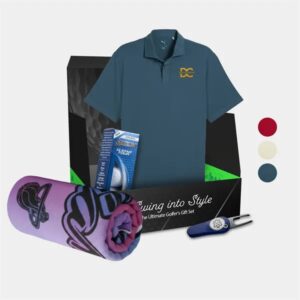 PUMA® Polo, Towel, Srixon® Golf Ball andamp; Divot Tool Gift Set