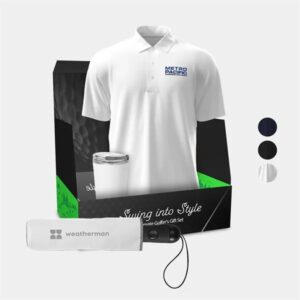 20oz SWIG® Golf Bottle, PGA TOUR Polo andamp; Umbrella Gift Set