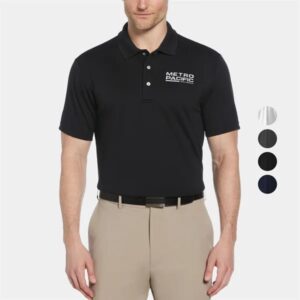 PGA TOUR® Men's Airflux Solid Mesh Golf Polo andamp; Custom Logo