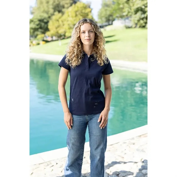 TERRA THREAD® Women's Cotton Polo Shirt GOTS andamp; Fair Trade
