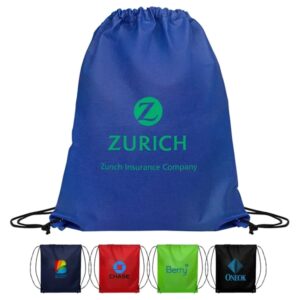 14.5 x 17.5 Eco-Friendly 80GSM Non-Woven Drawstring Backpack