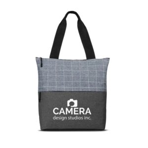 Flannel Check Accent Tote Bag