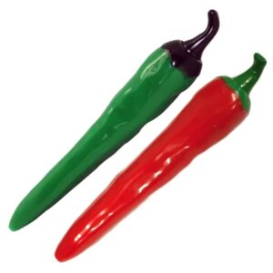 Green Jalapeno andamp; Red Chili Pepper Clicker Pen