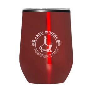 12 oz Budget Stemless Wine Tumbler With Lid