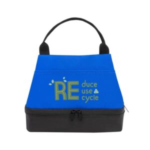 Eco Friendly Two Compartment Lunch Cooler Tote Bag