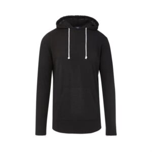 Miles Slub Hooded Tee With Curved Hem