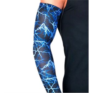 Dye-sublimated compression arm sleeves, Youth andamp; Adult size