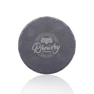 Minack Round Slate Coasters