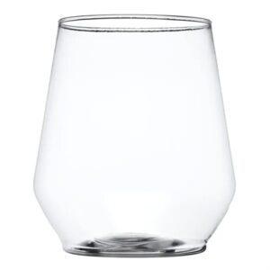 12 oz. Stemless Plastic Wine Glass