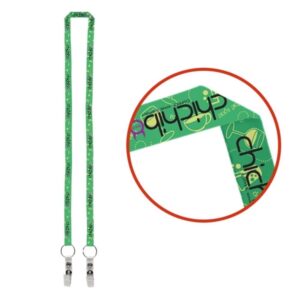 1/2" Dual LA-214 Sublimation Lanyard