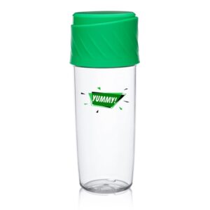 16 oz. Dual Sip-N-Snack Plastic Water Bottle