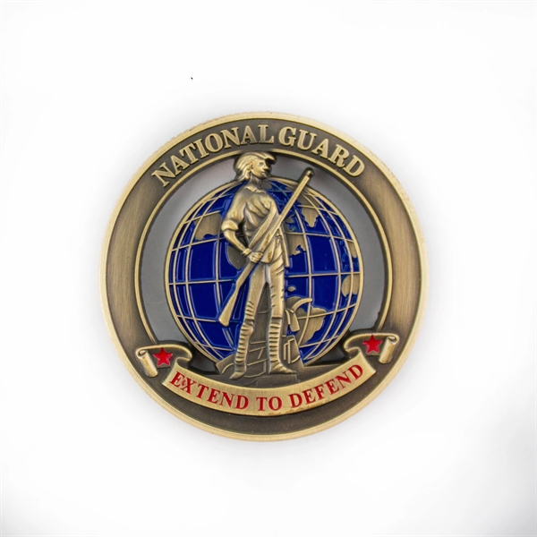 Zinc 1.75" Challenge Coin Antique Brass Plating