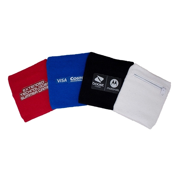 3.5" Smooth Knit Wristband w/ Zipper Pocket and SubStitch