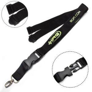 Polyester Lanyard w/ Buckle Release andamp; Safety Break