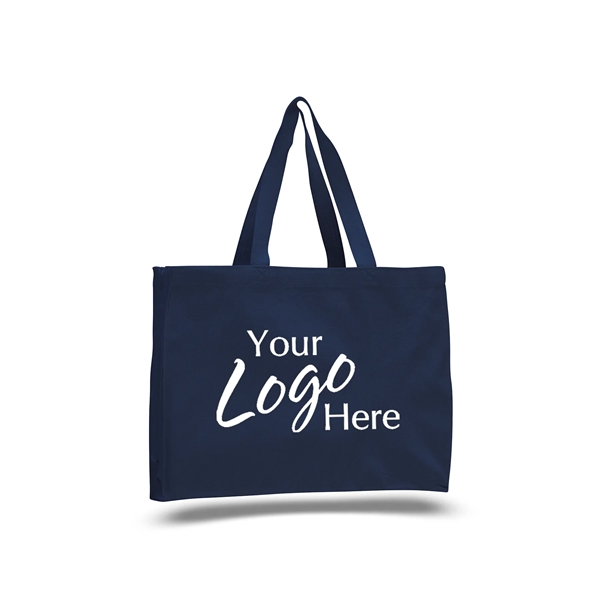 Canvas Tote 15" W x 12" H with 4" Gusset Bag