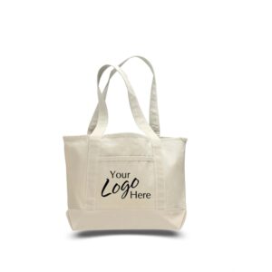 Canvas Deluxe Tote Bag 18.5" W x 12" H with 5.50" Gusset