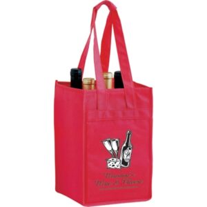 Wine Tote - 4 Bottle Bag in CMYK - Color Evolution