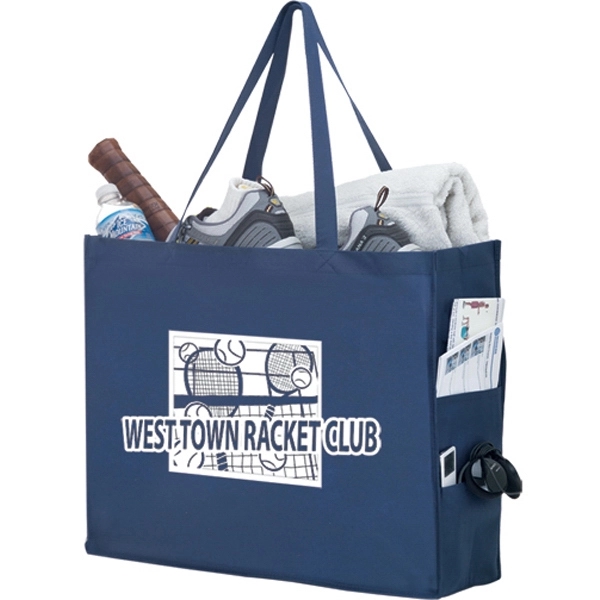 Side Pocket Tote Bag - Screen Print