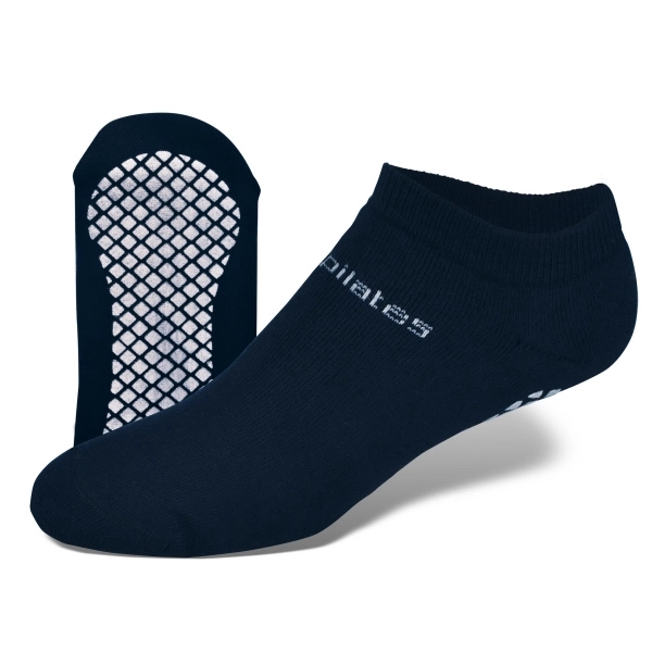USA Full Cushion No Show Socks with Tread andamp; Knit-In Logo