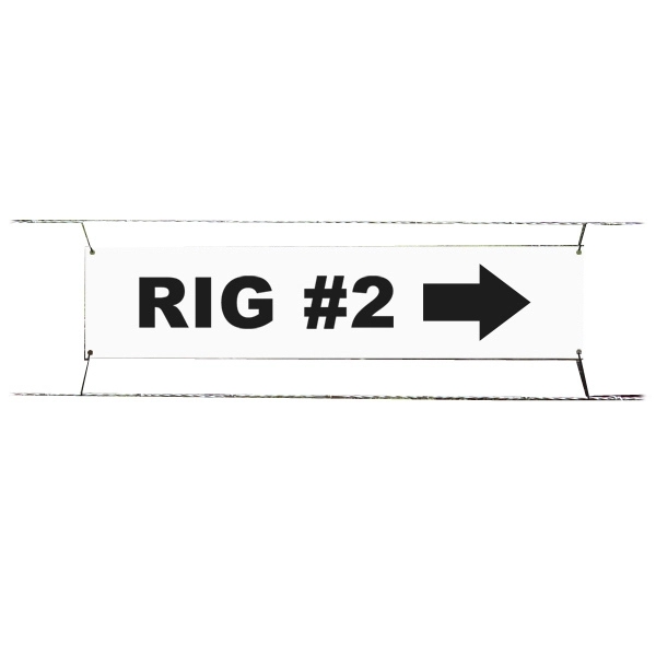 Single Sided Simple Text 24" x 6" Aluminum Sign