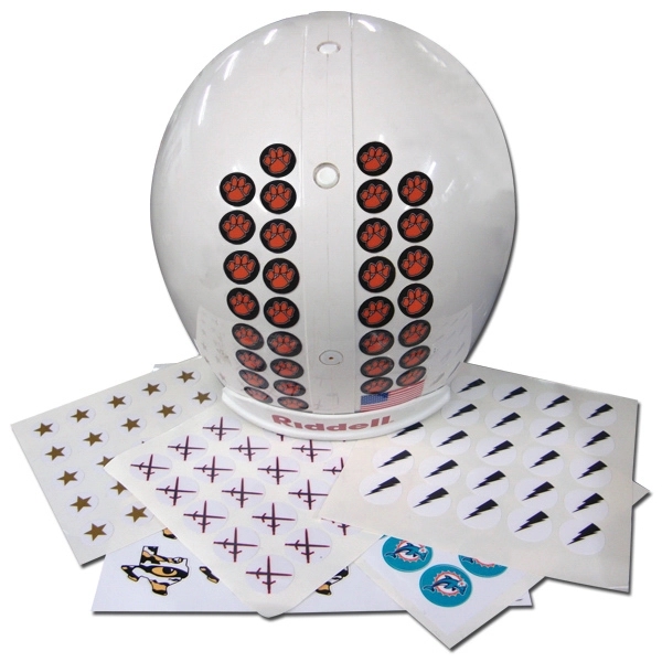 Custom helmet award decal