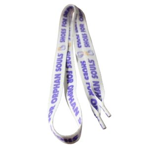 Shoelaces 60 x 3/4" Recycled Poly Dye Sub (Domestic Product)